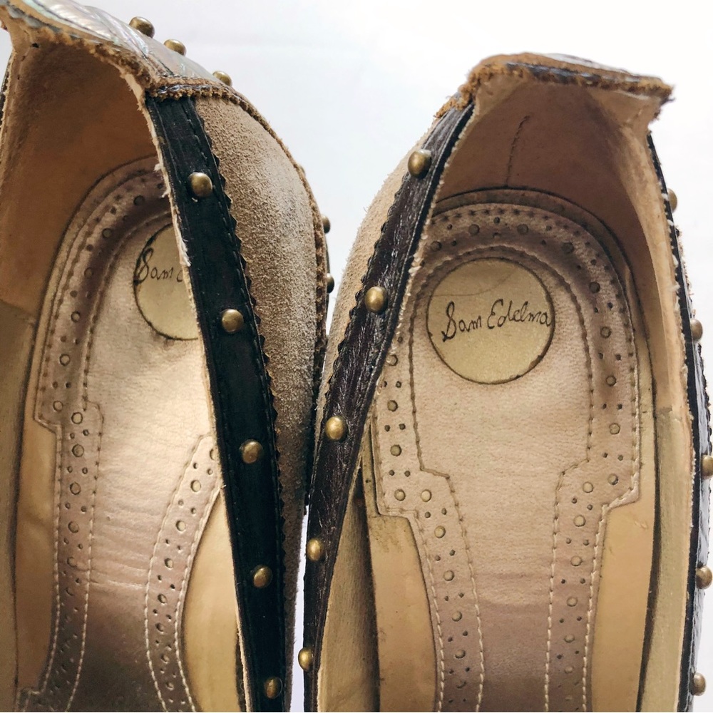 Sam Edelman Studded Suede Heels | Size 7.5 - Picture 8 of 13